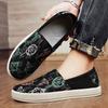 Corduroy Board Shoes Men's Casual Shoes Spring and Autumn Men's Trendy Breathable Foot Loafers Men's Shoes