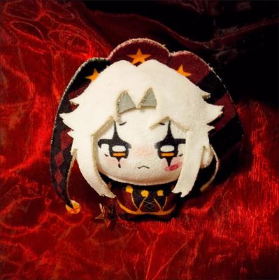 Cheie de pluș Circul Freak Pierrot Jucărie Figurină drăguță Joc Accesorii Geantă Păpuși Prieteni Cadou de Ziua de Naștere 10cm