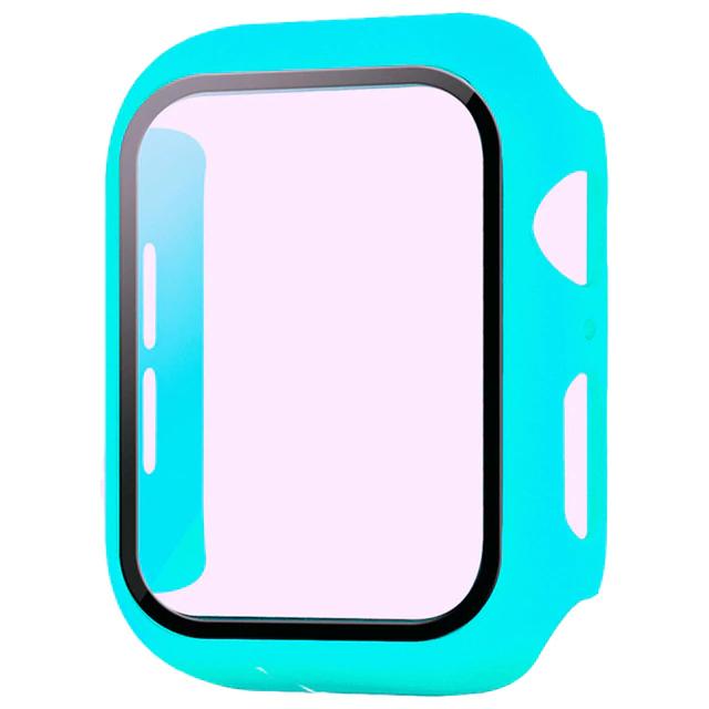 Verre Trempé+coque Pour Montre 9 8 7 41mm 45mm 42mm 38mm Pare-chocs PC Coque Protection d'écran série iWatch 6 5 4 se 44mm 40mm Series 123 38MM