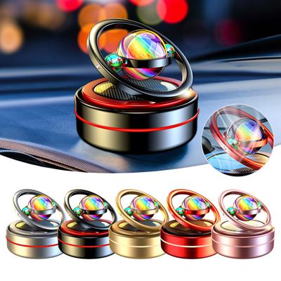 Solar Freshener Car,Rotating Perfume Diffuser For Car,Solar Car Aromatherapy,Low Noise Energy Saving Long Lasting Aromatherapy For Truck, Vehicle, Car