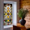 Creative Diamond-shaped Grid Home Glass Window Beautification and Decoration Electrostatic Window Stickers
