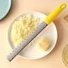 Rallador de queso de acero inoxidable para cocina - Rallador de limón profesional de metal inoxidable con mango ergonómico - Rallador plano de mano para queso