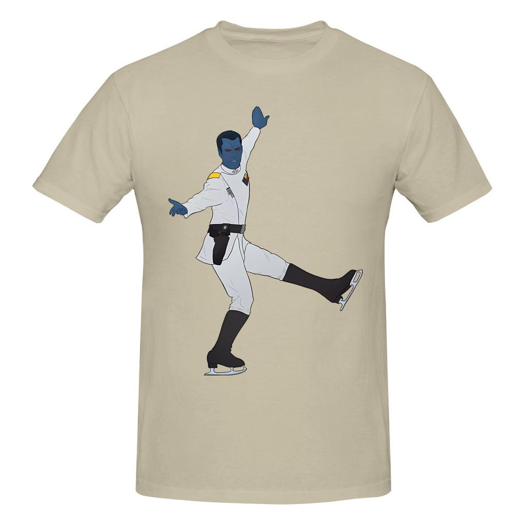 Thrawn Ice Skating Casual Tshirt Japanese Style Fresh Original Tshirt