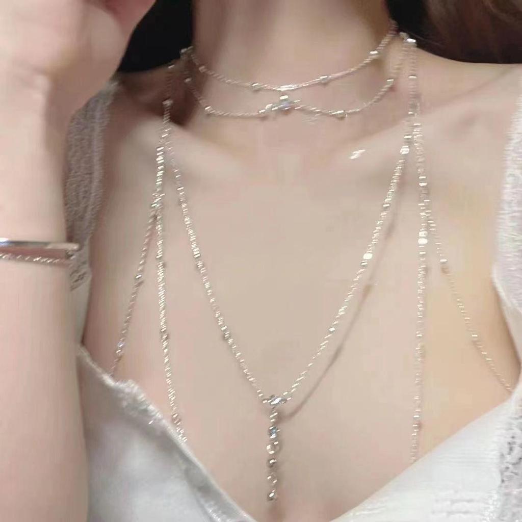 Elegante Catena da Corpo Clavicola - Gioiello Sexy e di Alta Gamma per un Look da Ragazza Hot
