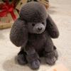Lifelike Poodle Dog Plush Toys Soft Kawaii Puppy Dolls For Children Girlfriends Creative Dog Model Props Christmas Birthday Gift