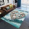 2025 New Starfish Beach Shell Sea Star Sand Carpet Rug for Living Room Bedroom Home Sofa Decoration,Kids Play Non-slip Floor Mat