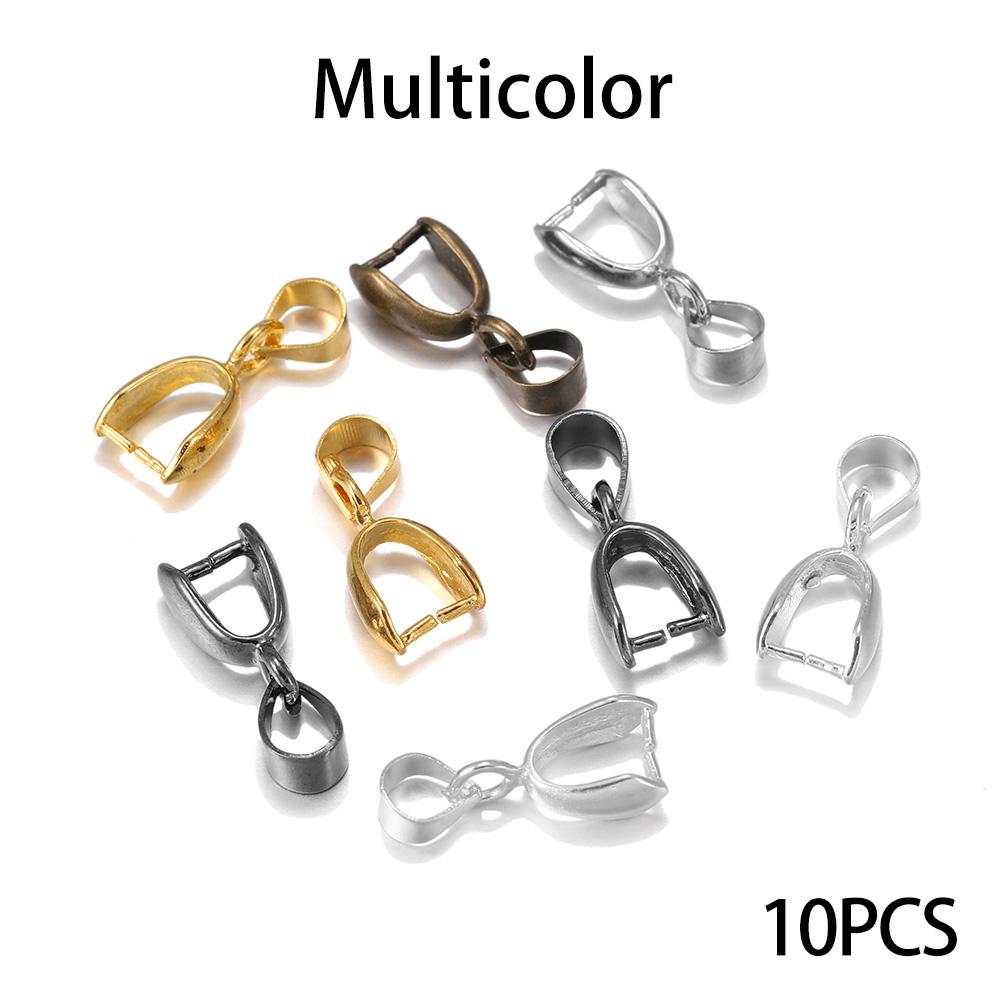 

10-50pcs/lot Melon Seeds Buckle Pendants Clasps Hook Clip Bail Connector Copper Charm Bail Beads Supplies For Jewelry Making DiY 5x14mm