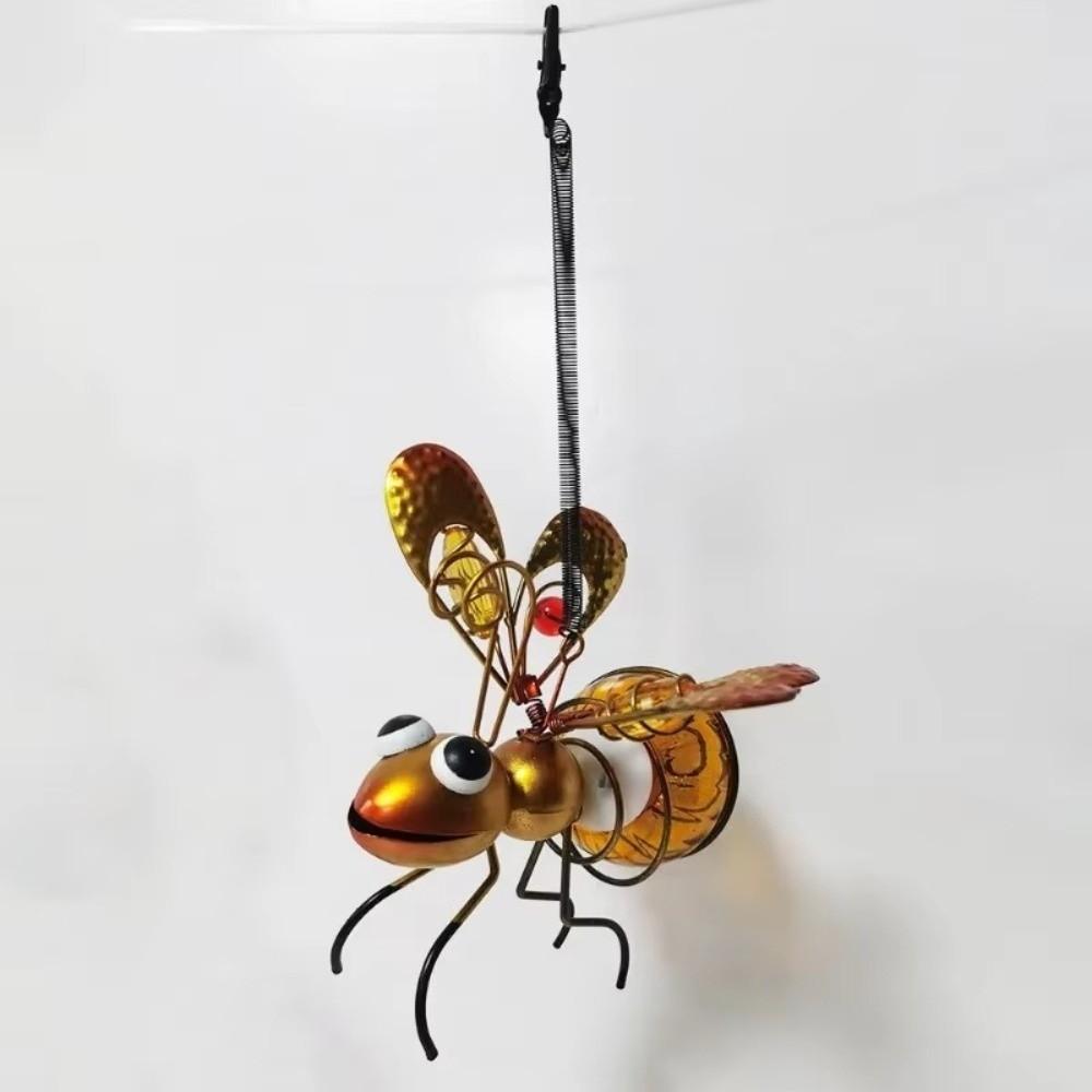 Gifts Waterproof Solar Powered Insect Light Simulation Multi-function Metal Insect Lamps Garden Decor Hanging Flying Insect Lamp