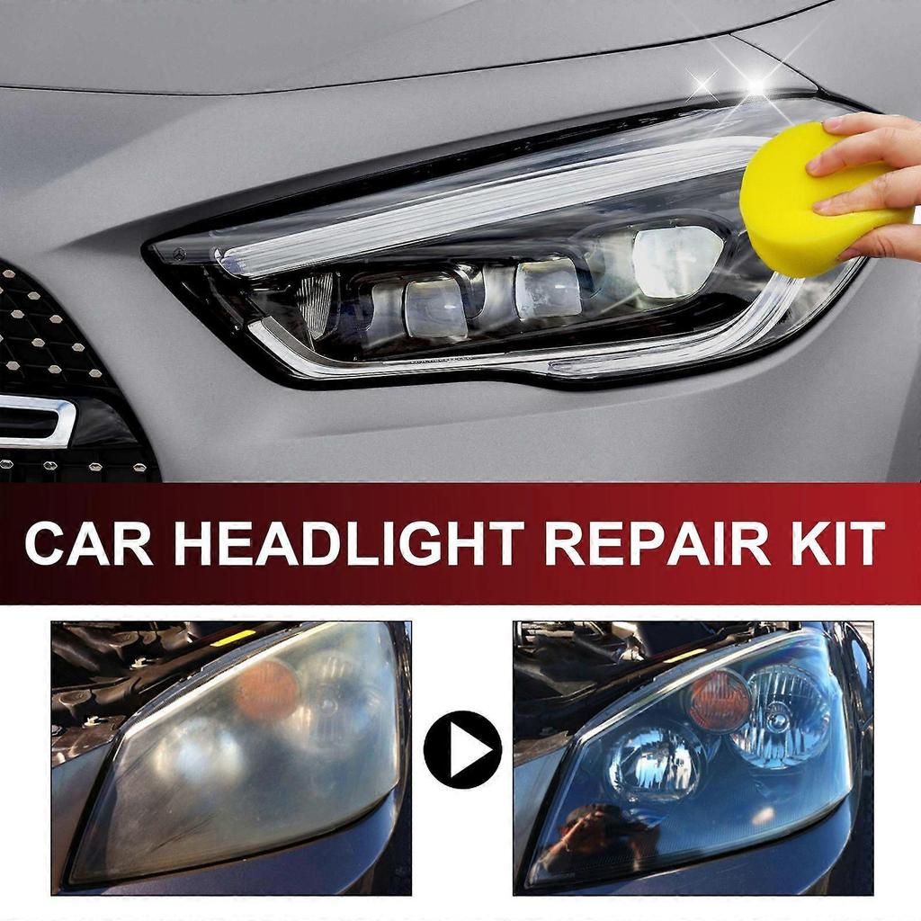 Headlight Repair Kit, Car Lamp Shade Scratches And Stains Polishing Turn New Brightening Repair Liquid
