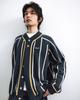 Anglan Varsity Raglan Knit Cardigan - Navy