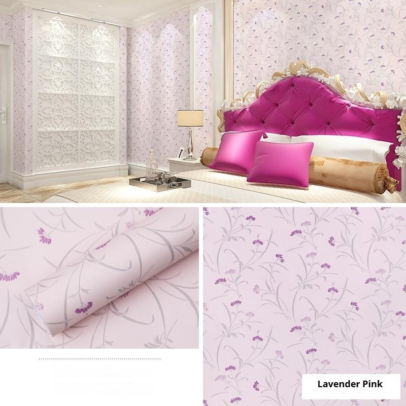 Selvklebende Tapet Pastoralt Blomstermønster Selvklebende Tapet Soverom Stue Møbler Renovering Vanntett og Fuktsikker 10 Meter