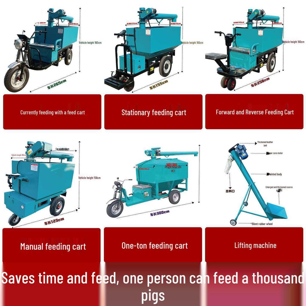 Automated Feeder Vehicle for Pig, Duck, and Goose Farms