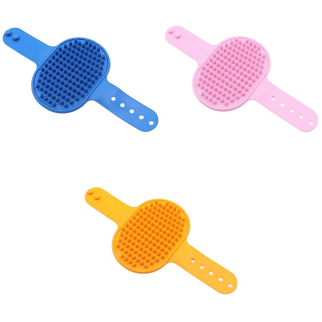 Duschebürste für Haustiere Mei Hua Point Silikonbürste Kurzhaar Hund und Katze Pflege Werkzeug Tpr Material Verschiedene Farben