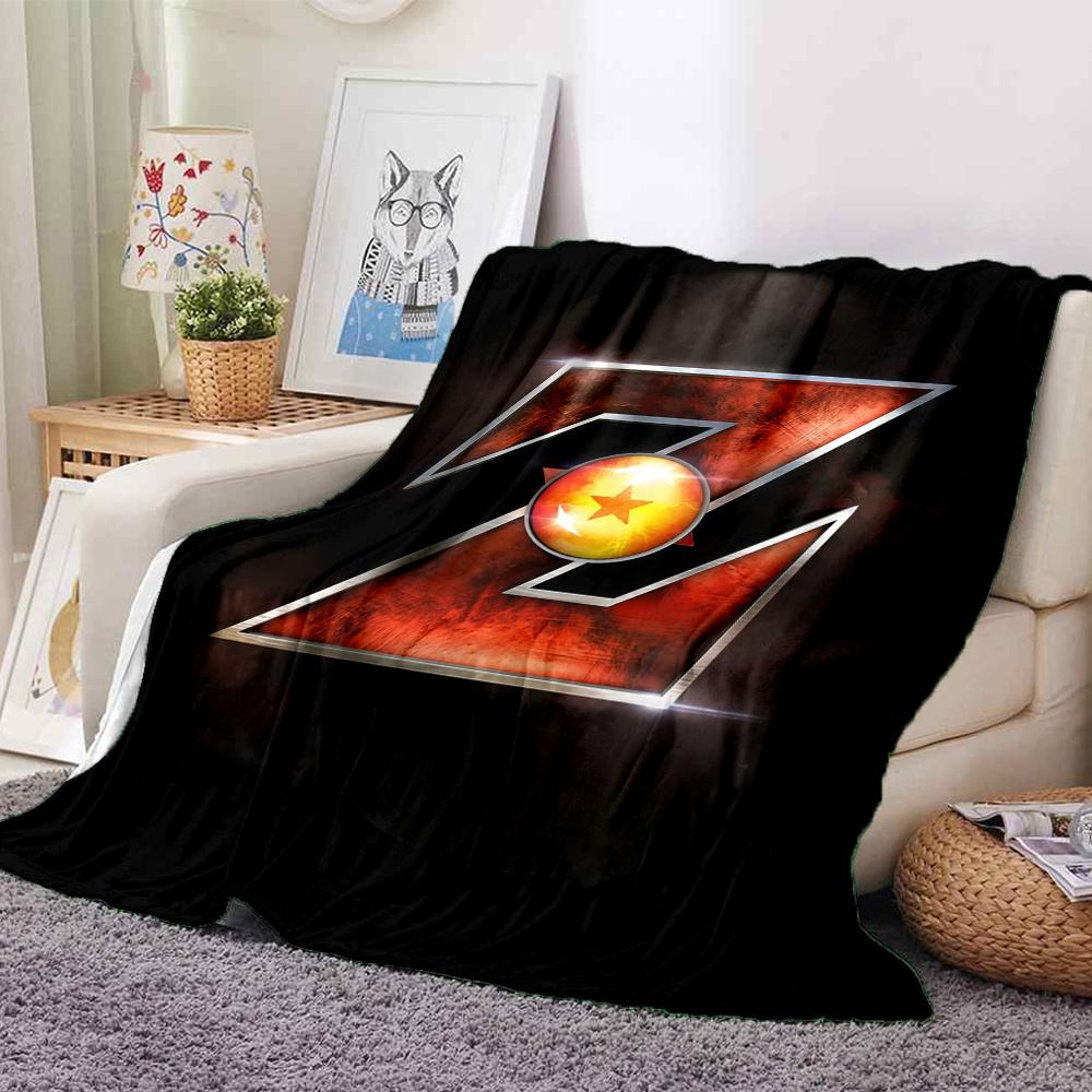 1pz Coperta in Flanella con Motivo Logo Dragon Ball Z Adatta a Tutte le Stagioni Per Arredamento Casa Calore e Comfort Regali Regalo Festivo