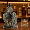 Decanter Artistico Unico a Forma di Aquila in Vetro per Bottiglia di Whiskey, 350ml 250° Anniversario, Decanter Artistico per Vino Bourbon, Decorazione Bar & Regalo Uomini Decorativo Liquore