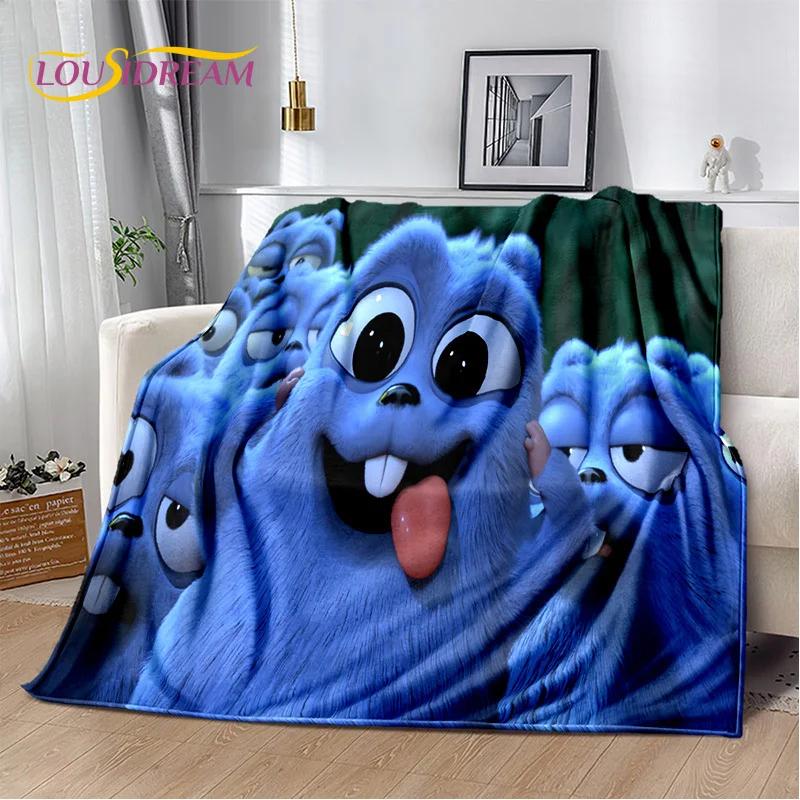Cartoon Grizzy and The Lemmings Soft Flannel Blanket for Beds Bedroom Sofa Picnic,Throw Blanket for Cover Outdoors Leisure Gift