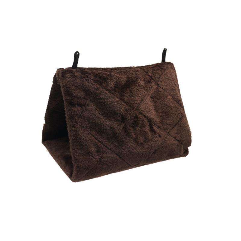 

Зимние клетки для домашних животных, птиц и попугаев, теплый плюшевый гамак, подвесная пещера для сна и вылупления птенцов, качели, клетка для игрушек, гамак, аксессуары для птиц S кофейный