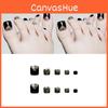 Black Gold Sparkle Toe Nail Stickers Pre-made Female Wearable Removal Carry Cross-border
