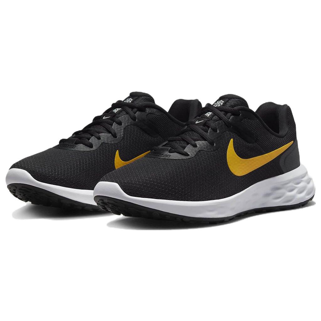 Nike Revolution 6 Next Nature Black University Gold Men Sneakers Light-Silver White DC3728-013