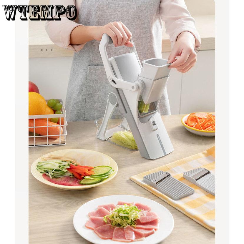 WTEMPO Sebze Kesme Aleti Ev Çok fonksiyonlu Çıkarılabilir Tel Silgi Patates Parçalama Aracı Üçü Bir Arada Tel Kesici Dilimleme
