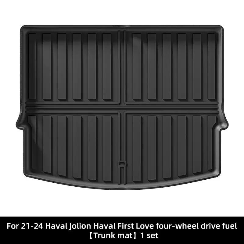 For Great Wall Haval Jolion 2021-2024 Car Trunk Mat TPE Rear Seat Backrest Anti-Scratch Mats All Weather Cargo Liner Floor Mats