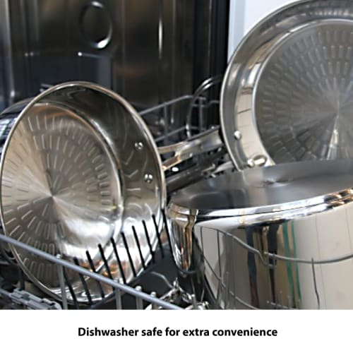 T-FAL E760SC 12-Piece Performa Stainless Steel Cookware Set, Silver (0 Silver) E760SC64