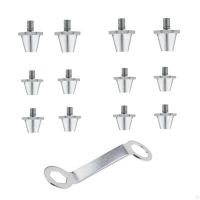 12 Pieces Football Boot Studs Shoe Spikes 11mm 13mm Stable Screw In Anti Slip Accessories