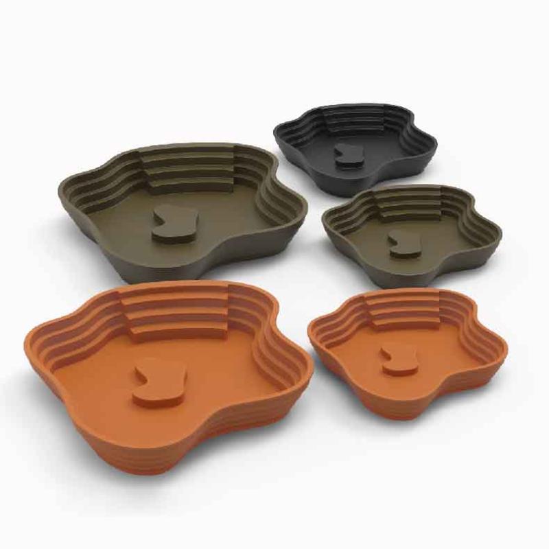 Turtle Frog Bathing Basin With Anti-Slip Ramp Can Also Be Used As Food Bowl And Water Basin For Reptiles And Amphibians