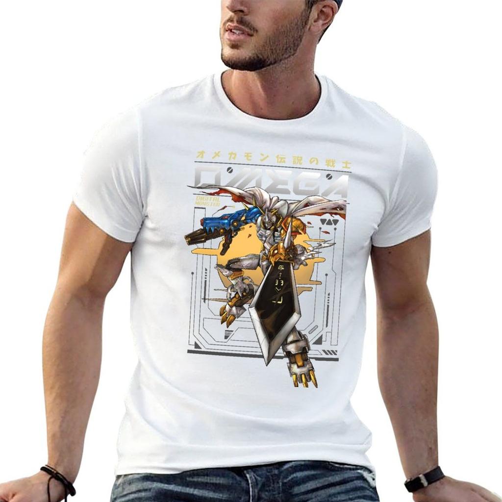 Omnimon T-Shirt Mann T-Shirts für Männer lässiges Mann T-Shirt Sommer T-Shirt