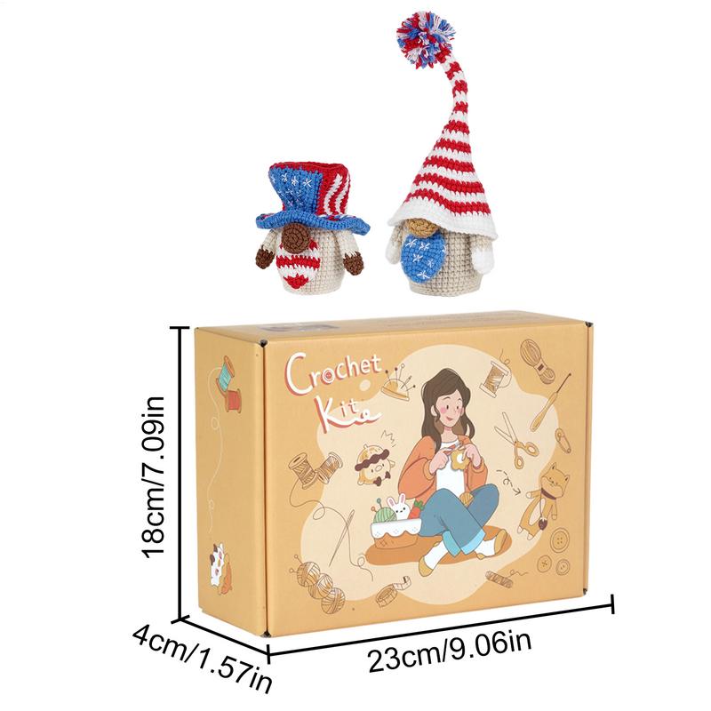 Crochet Kit For Beginners Step-By-Step Starter Kit Knitting Crochet Kit Beginner Portable Crochet Set With Yarn Crochet Supplies