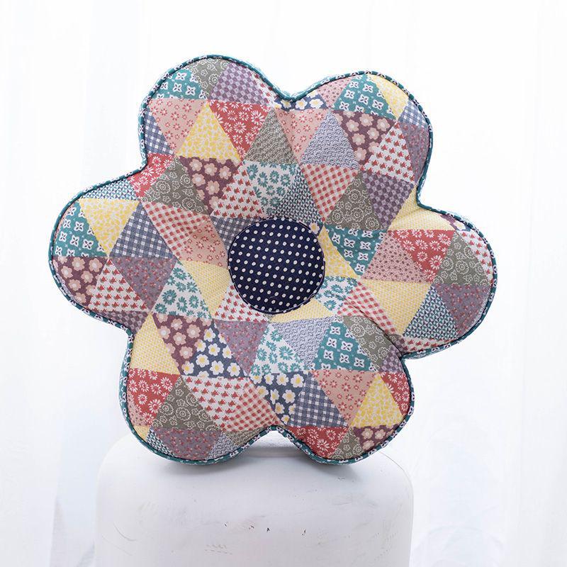 Korejský polštářek s květinami švestky: Celobavlníkový polštářek na zdřímnutí do kanceláře a ložnice