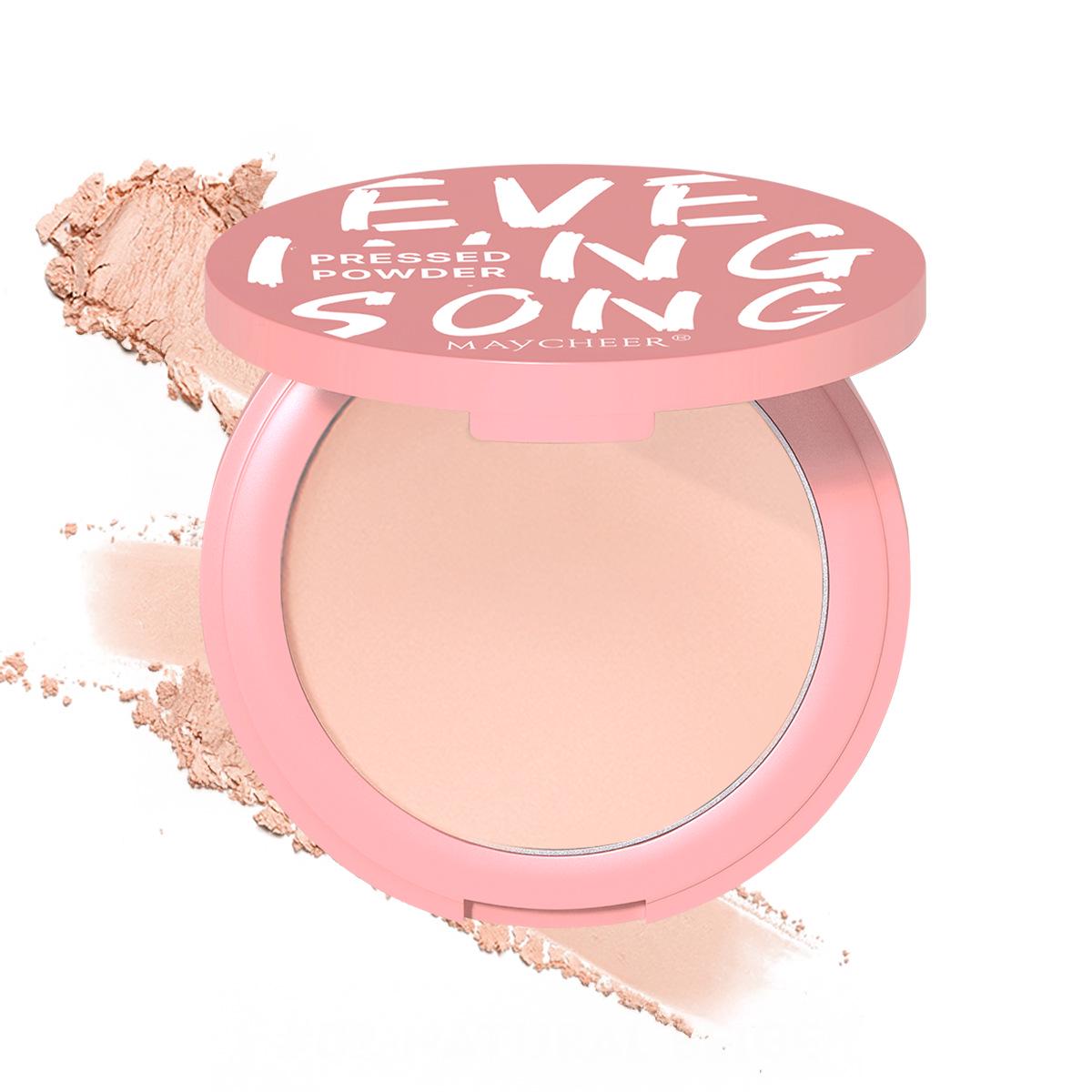MAYCHEER Evening Song Soft Light Matte Powder Foundation - Waterproof, Sweatproof, Brightening, Natural Finish