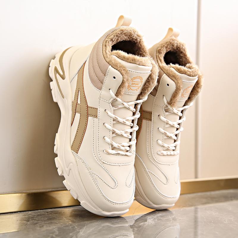 Осенне-зимняя хлопковая обувь Папины кроссовки Высокие спортивно-повседневные женские ботинки Легкие женские снегоступы для улицы 42 2890₽