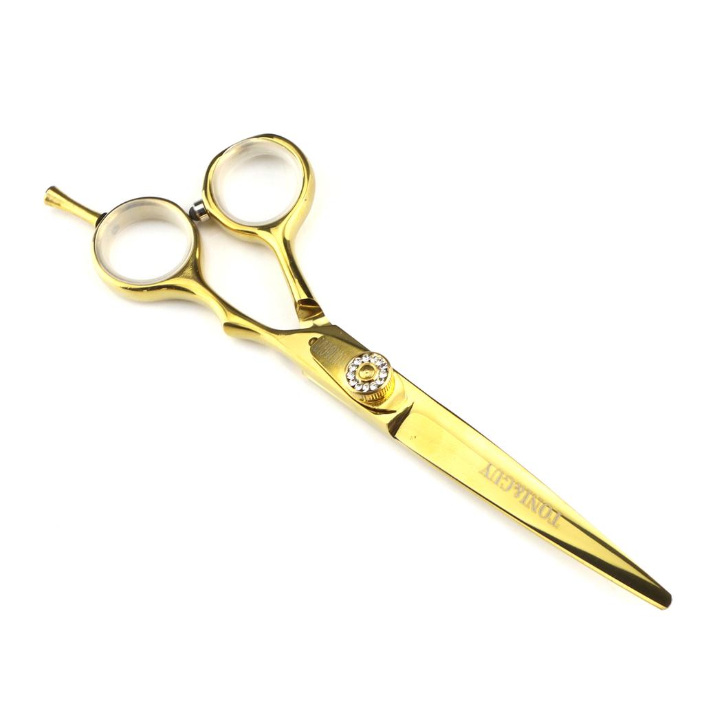 Golden Shrapnel, Hair Scissors, Hair Scissors, Flat Scissors, Tooth Scissors, Thinning, For Hair Salons And Hairdressers.