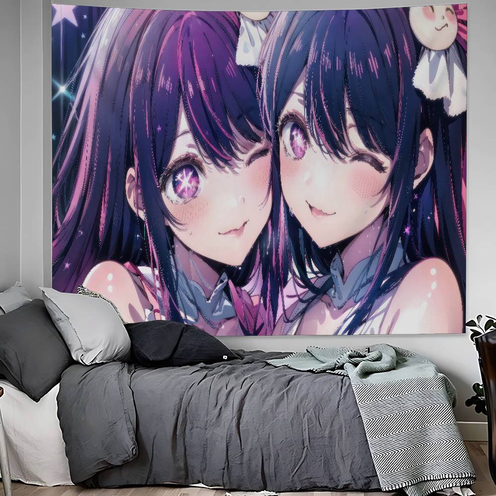 Kawaii Anime Oshi No Ko Hanging Bohemian Tapestry Bohemian Wall Tapestries Mandala Kawaii Room Decor
