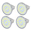 4PCS 15LED MR11 Light Bulb 5W 500LM Double Pin Base Landscape Spot Light Bulb for Living RoomCold White