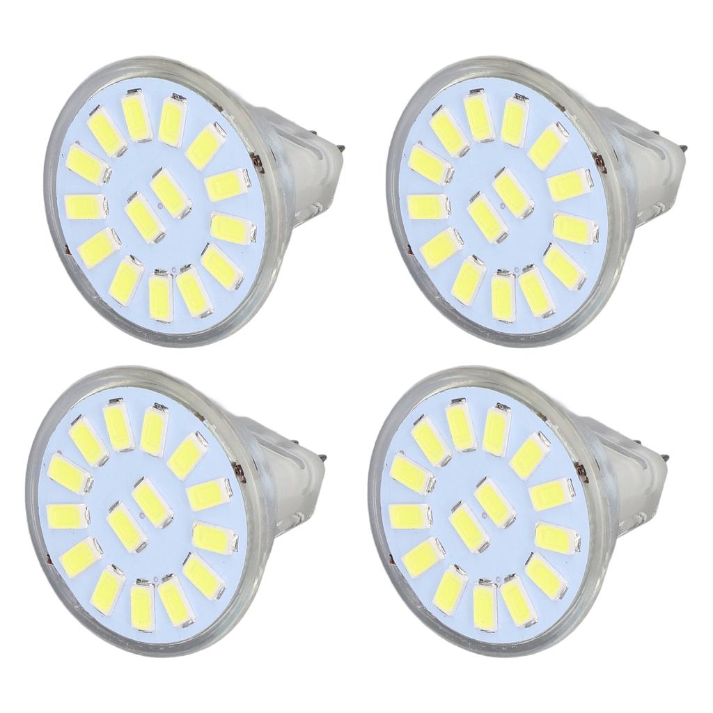 4PCS 15LED MR11 Light Bulb 5W 500LM Double Pin Base Landscape Spot Light Bulb for Living RoomCold White