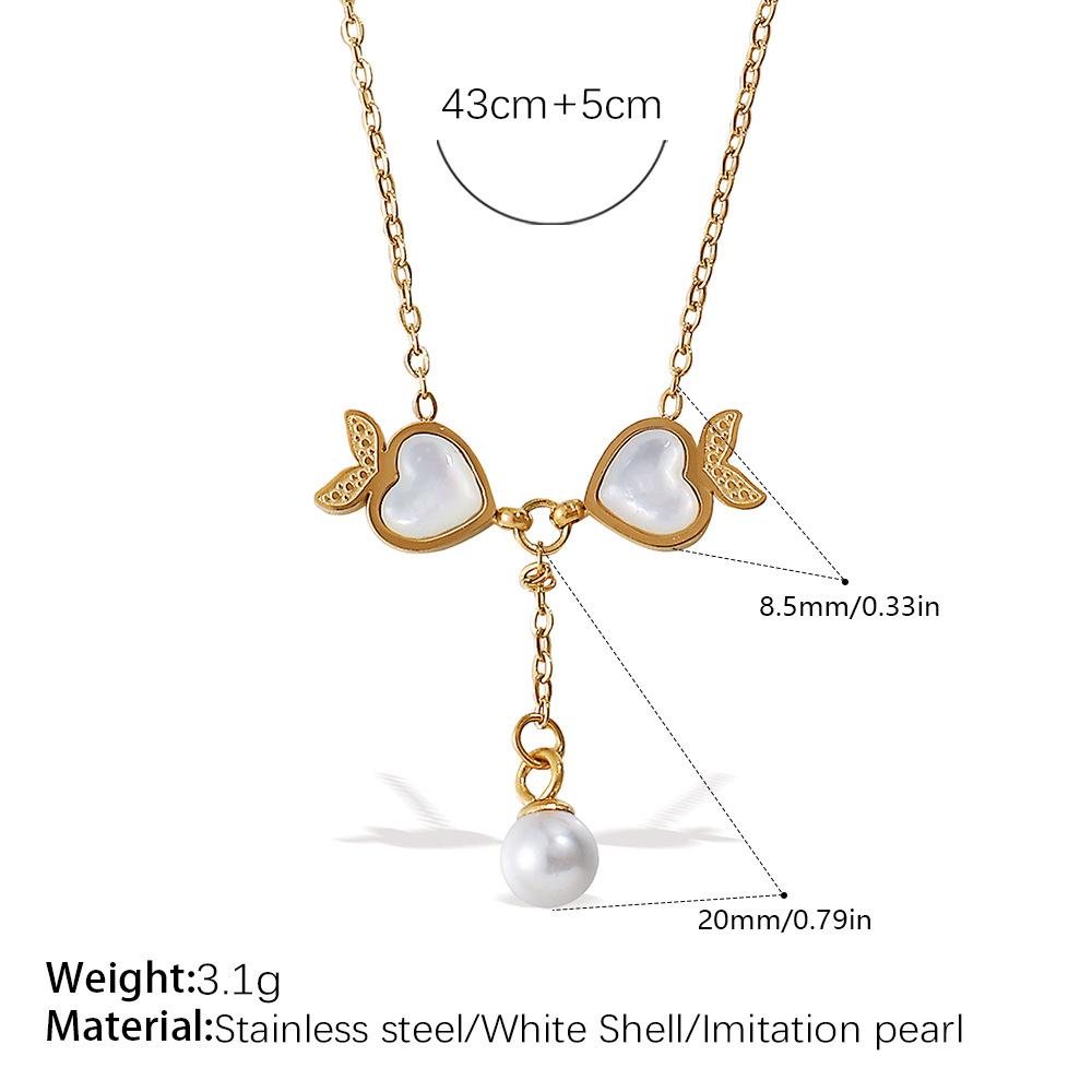 

Europe, America, Beautiful Niche Design Double-layer Pendant Necklace, Plated with 18K Gold Love Pendant Necklace Women 2026 43+5CM