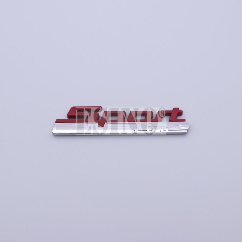 Car Styling Universal 3D Car Trunk Metal Adhesive Badge Emblem Sport Line Rear Body Tailgate Fender Styling Badge for BMW