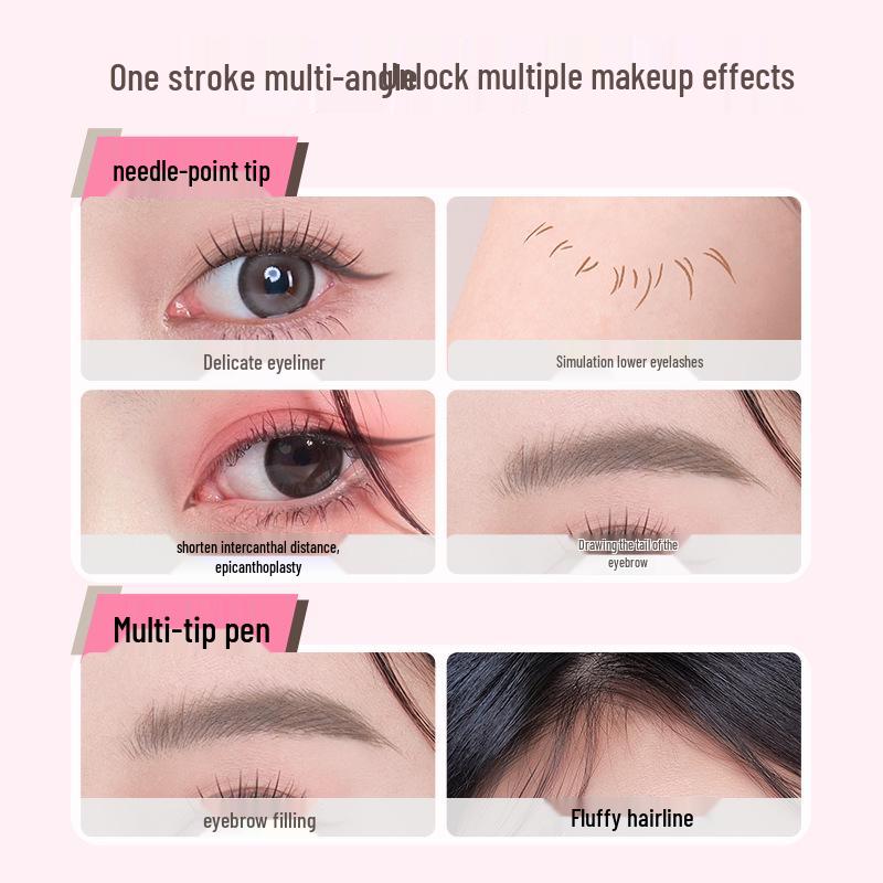 Gracebabi Dual-Ended Long-Lasting Eyebrow Pencil for Natural, Bold Brows - Beginner Friendly and Fade-Resistant.