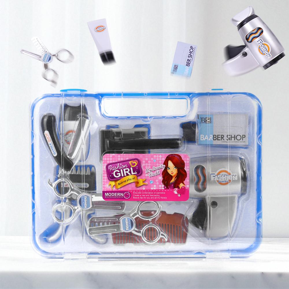 Simulation Hairdressing Play Kit Parent-Child Interaction Kids Barber Shop Playset Children Birthday Gift Girl Boy Toys