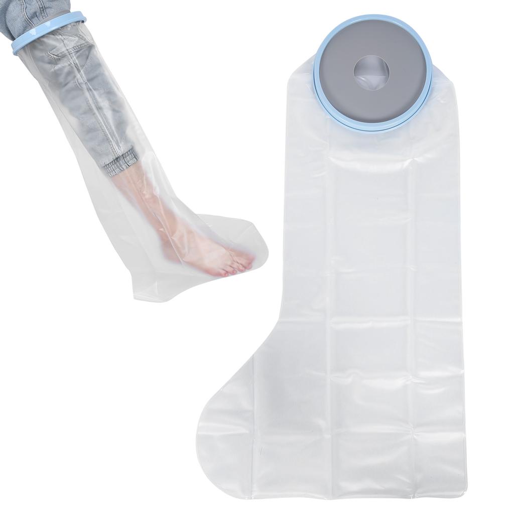 Beinschutz Gips Wasserdichter Fußwundschutz Wiederverwendbare Kinderbein-Duschhülle mit Ring