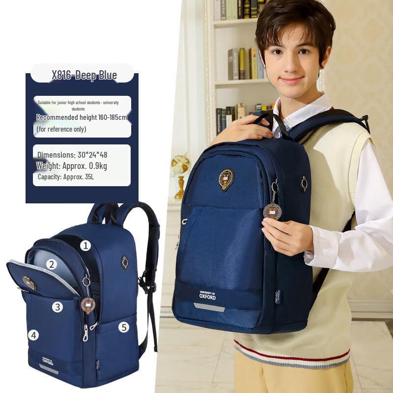 Boys  Large Capacity Student Messenger Bag