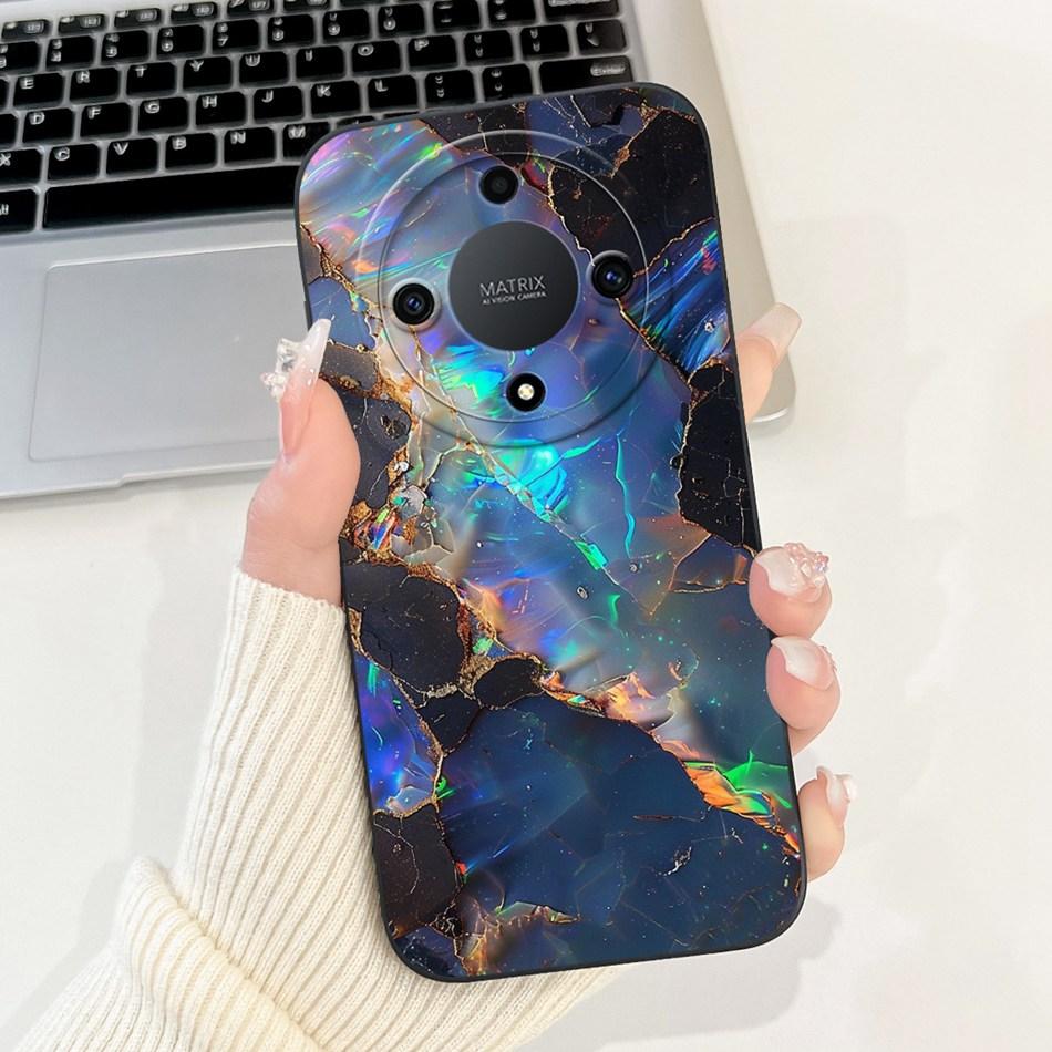 For Honor X9a 5G New Fashion Dusk Beach Painting Case For HonorX9a X 9A 5G RMO-NX1 Lens Protective Soft Silicone Phone Cases