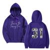 Women's And Men's  Fashionable Hooded Long Sleeved Printed Casual Pullover Unisex Sweatshirt Top