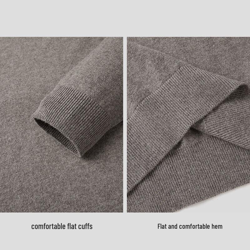 HLA Men's Slim Fit Mock Neck Cashmere Blend Pullover Sweater