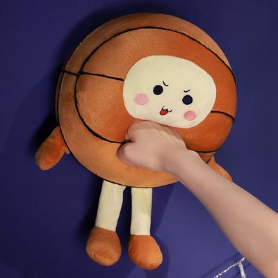 Creative Basketball Cartoon Pillow Simulation Plush Toy Doll Rag Doll Children's Playmate Holiday Gift