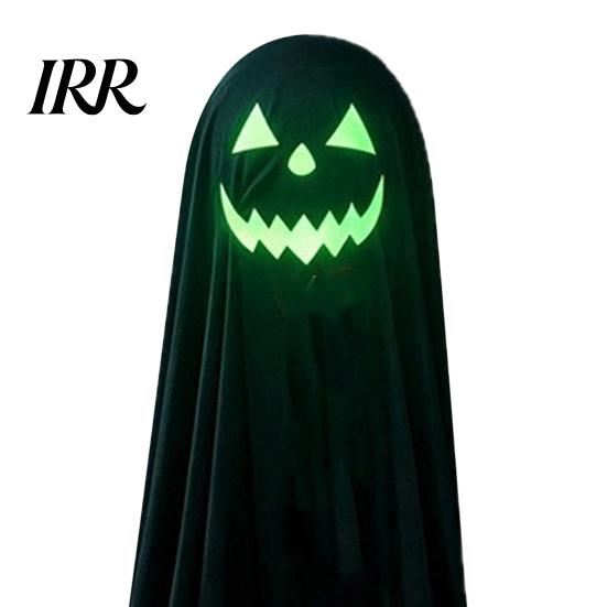 Ghost Wall Hanging Halloween Decoration for Outdoor, Large Light Up Standing Ghost, Festive Decorations Adjustable Spooky Black Decor Porch, Yard Lawn