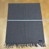 100% Cashmere Stole Gray Made in Italy