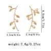 Golden Metal Floral Leaf Choker Necklace for Women Personality Flower Charm Necklaces Statement Jewelry Neck Accessories